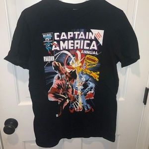 Marvel Captain America Wolverine T Shirt Size M